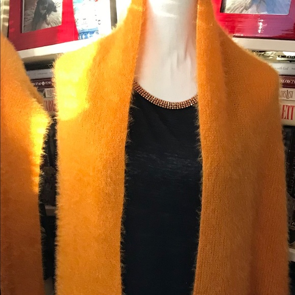 Zara Bright Yellow Scarf - Picture 5 of 8